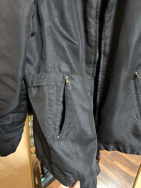 Weather Tamer Black Fleece-Lined Winter Jacket with Faux Fur Collar - Picture 2 of 4